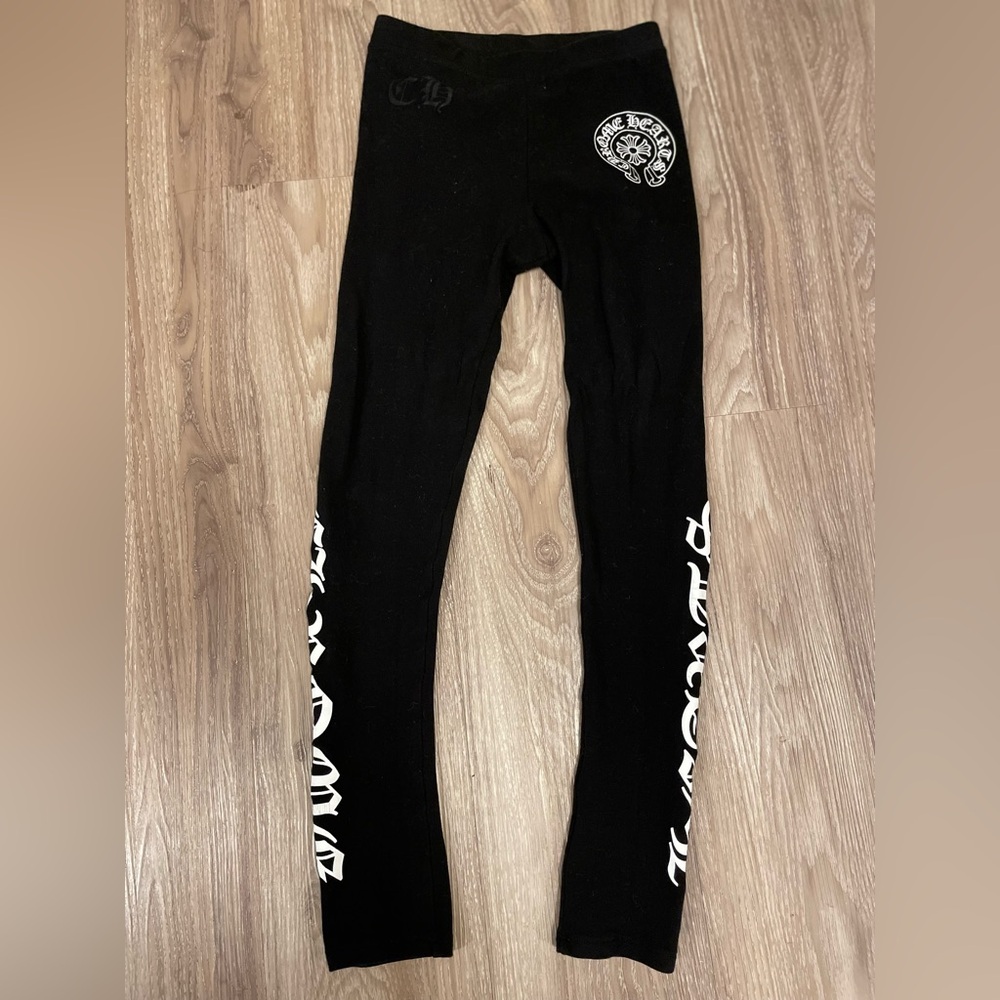 Chrome Hearts Leggings 
Worn Once
Authentic 
XS
Black Logo Leggings
